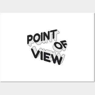 Pont Of View POV word lettering art Posters and Art